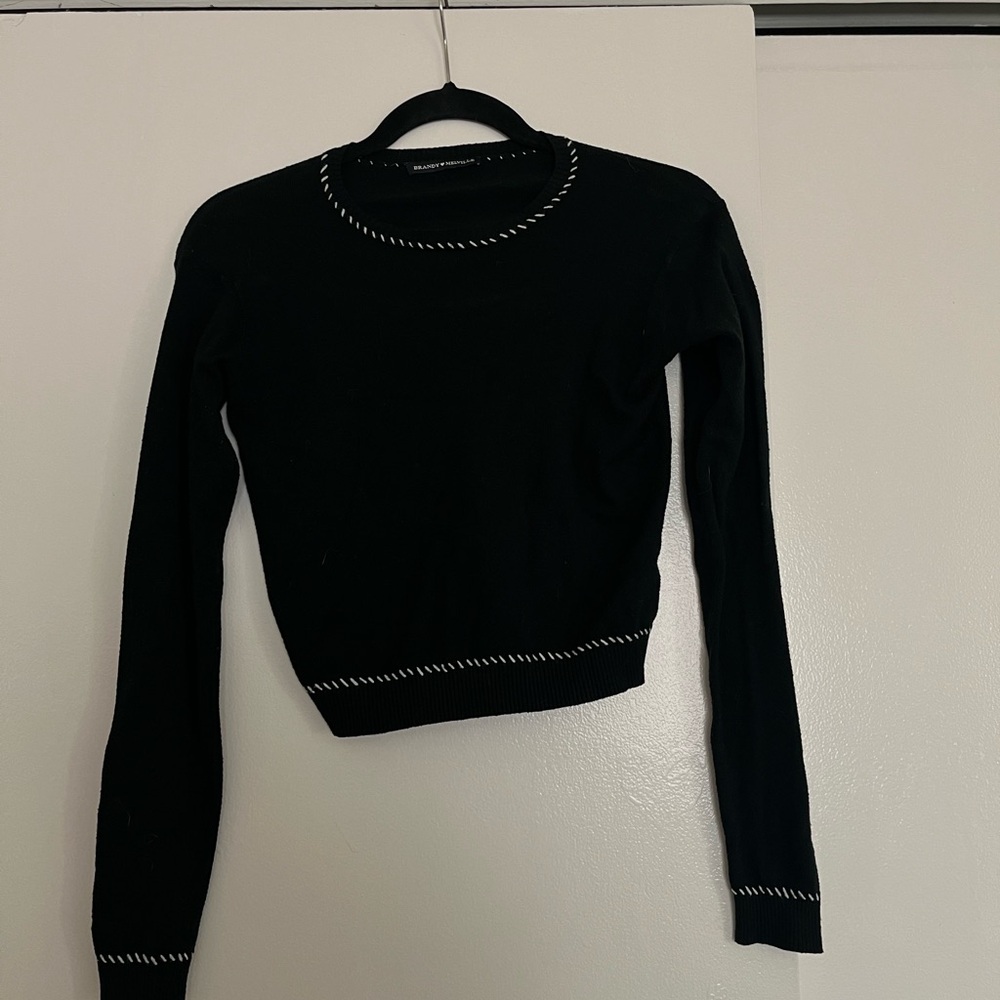 Cropped Brandy Melville Black Sweater